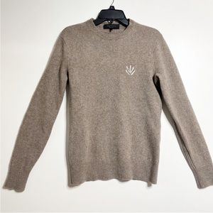 Rag & Bone Men’s Lambswool Taupe Knit Sweater Size Small
